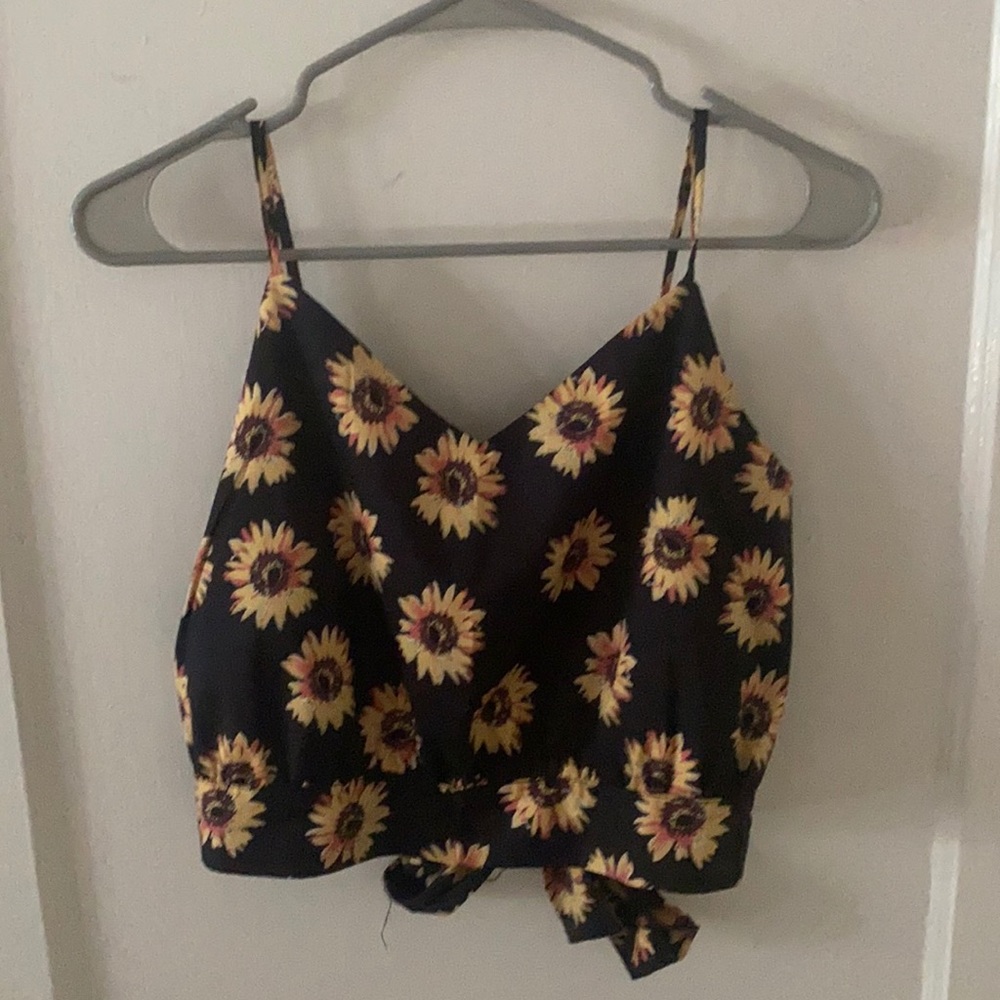 Sunflower Crop Top
